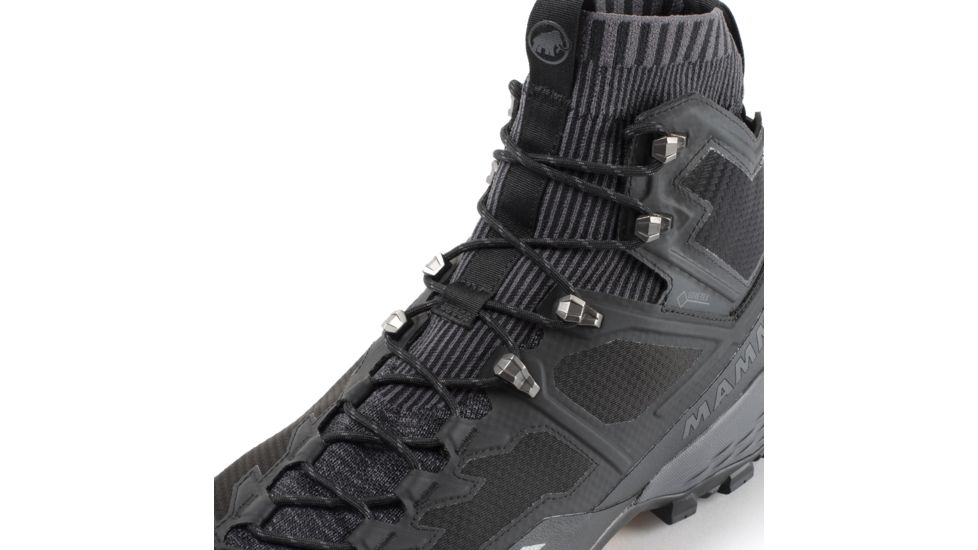 Mammut Ducan Knit High GTX Backpacking Boots - Mens, Black/Titanium, 13.5 US, 3030-03490-0486-1550