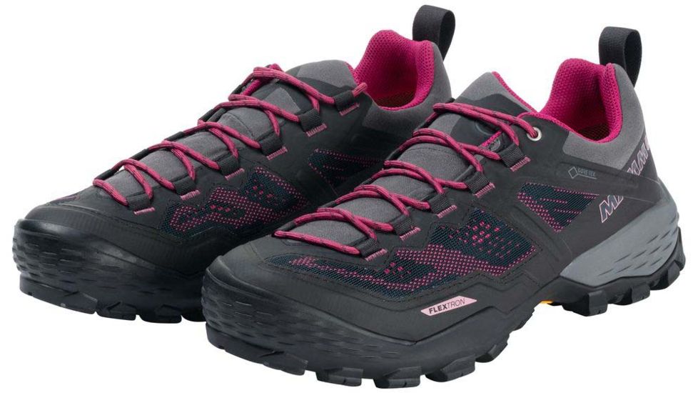 Mammut Ducan Low GTX Backpacking Shoes - Womens, Phantom/Dark Pink, 7 US, 3030-03530-00309-1055