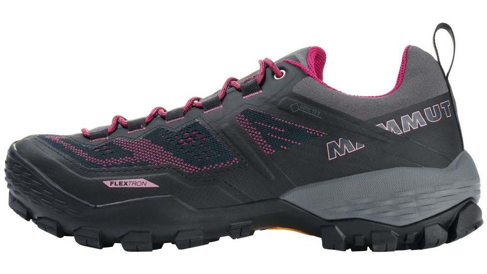 Mammut Ducan Low GTX Backpacking Shoes - Womens, Phantom/Dark Pink, 7 US, 3030-03530-00309-1055