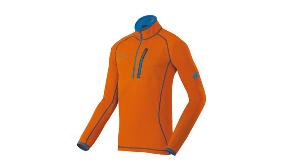 Mammut Eiswand Zip Pull Light-Men's-Large-Orange