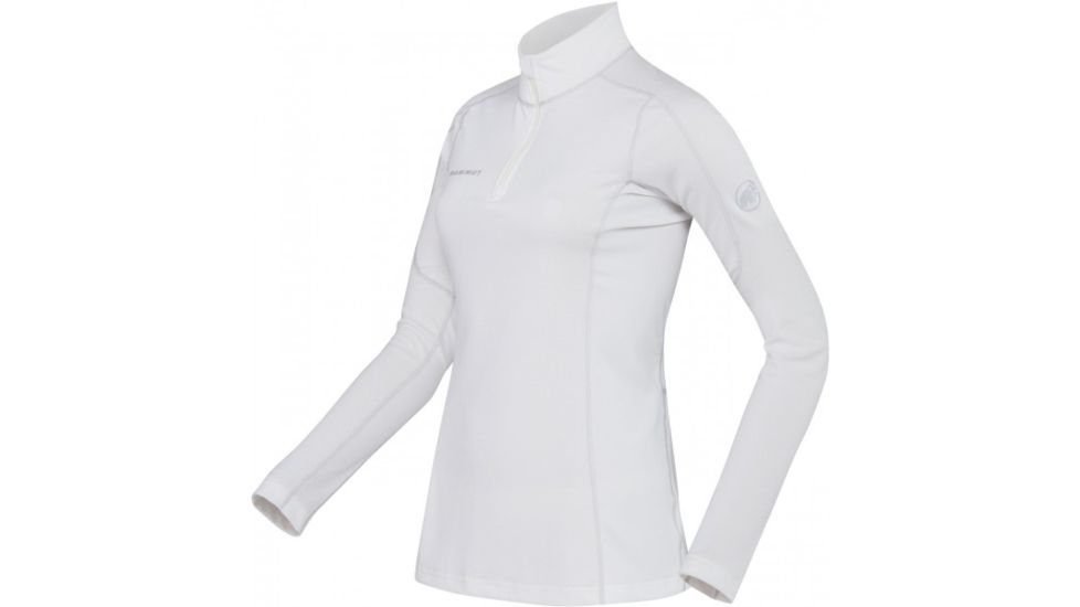 Mammut Go Warn Zip Longsleeve - Women's-Powder/Silver-X-Small