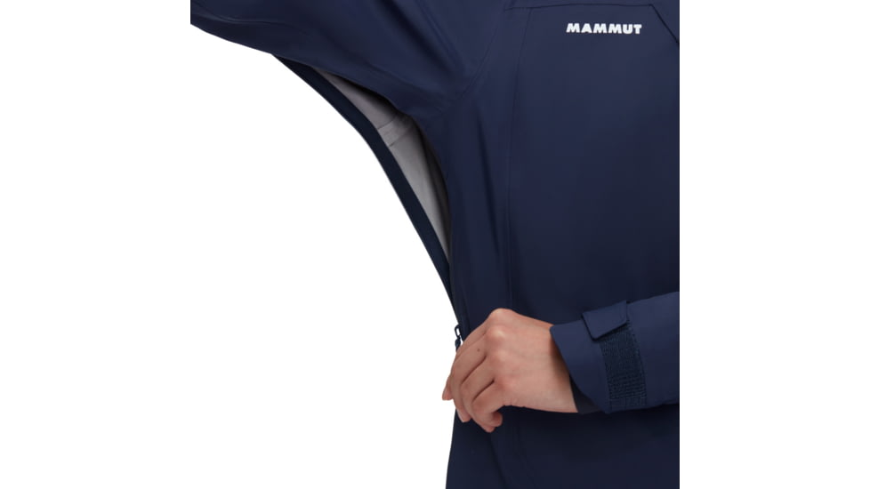 Mammut Haldigrat Air HS Hooded Jacket - Womens, Marine/White, Large, 1010-30390-5899-115