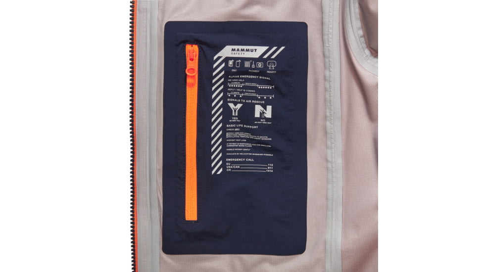 Mammut Haldigrat Air HS Hooded Jacket - Womens, Tangerine/Marine, Large, 1010-30390-2275-115