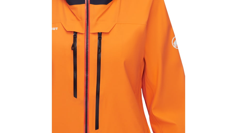 Mammut Haldigrat Air HS Hooded Jacket - Womens, Tangerine/Marine, Large, 1010-30390-2275-115