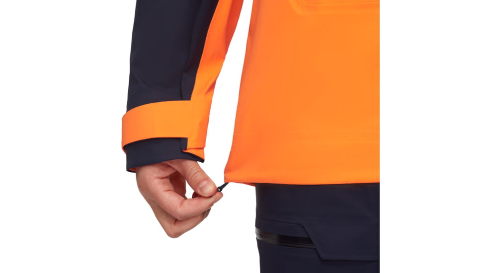 Mammut Haldigrat Air HS Hooded Jacket - Womens, Tangerine/Marine, Large, 1010-30390-2275-115