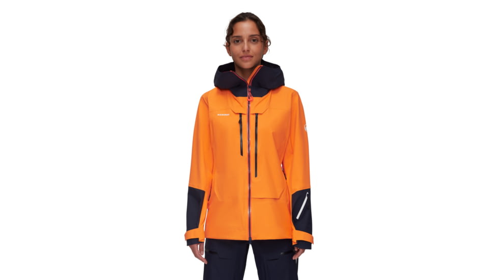 Mammut Haldigrat Air HS Hooded Jacket - Womens, Tangerine/Marine, Large, 1010-30390-2275-115
