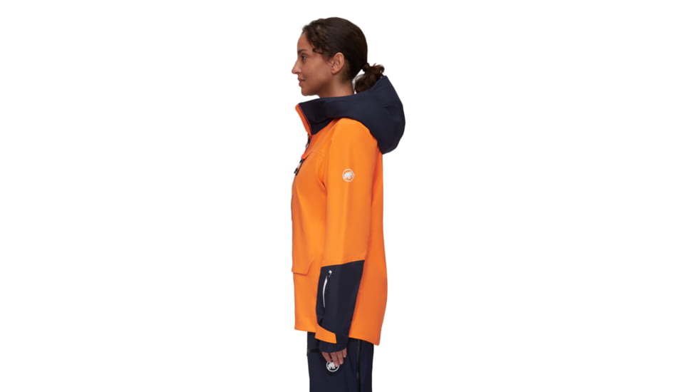 Mammut Haldigrat Air HS Hooded Jacket - Womens, Tangerine/Marine, Large, 1010-30390-2275-115