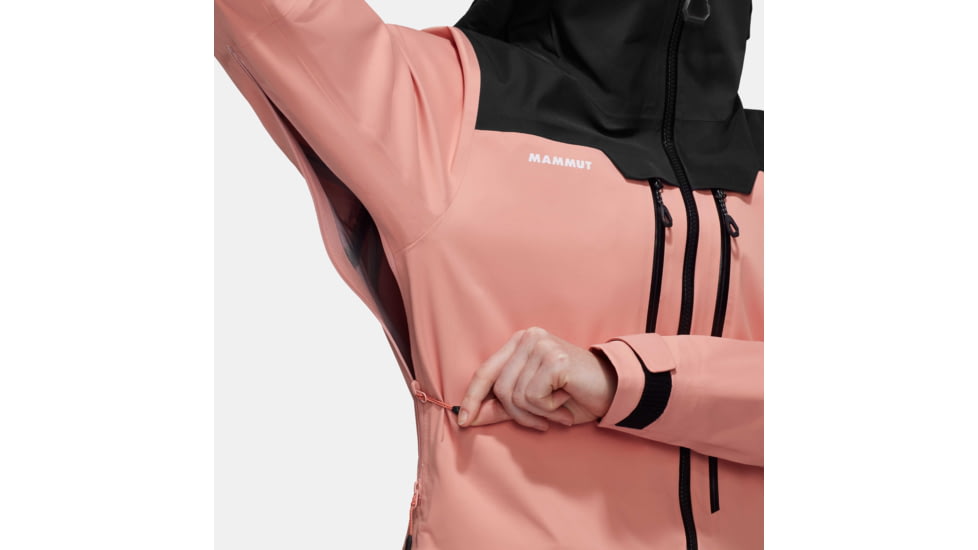 Mammut Haldigrat HS Hooded Jacket - Womens, Quartz Dust/Black, Large, 1010-30371-3784-115