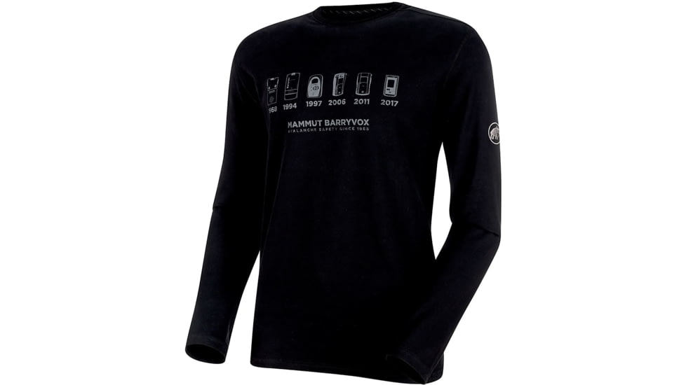 Mammut Le Mur Longsleeve Shirt - Mens, Black, Medium, 1041-08491-0001-114