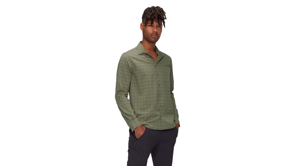 Mammut Lenni Longsleeve Shirt - Mens, Marsh-Dark Marsh, L, 1015-01461-40300-115
