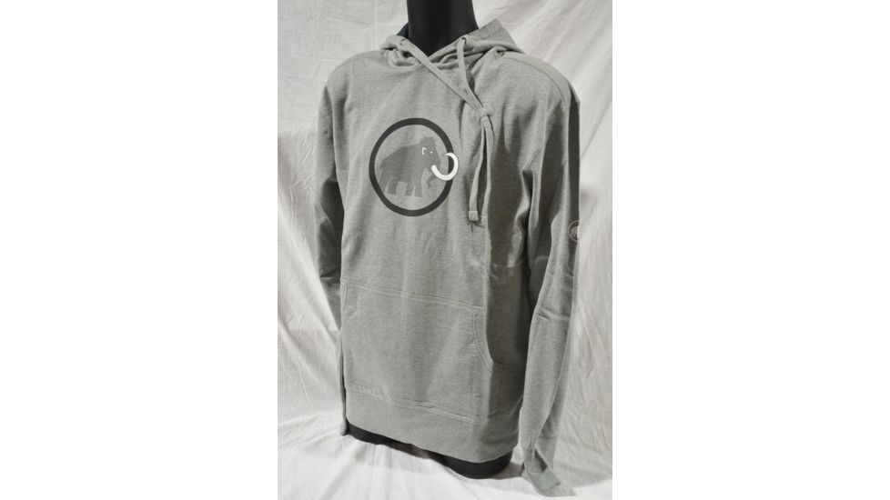 Mammut Logo Hoody - Men's-Stone Grey-Large