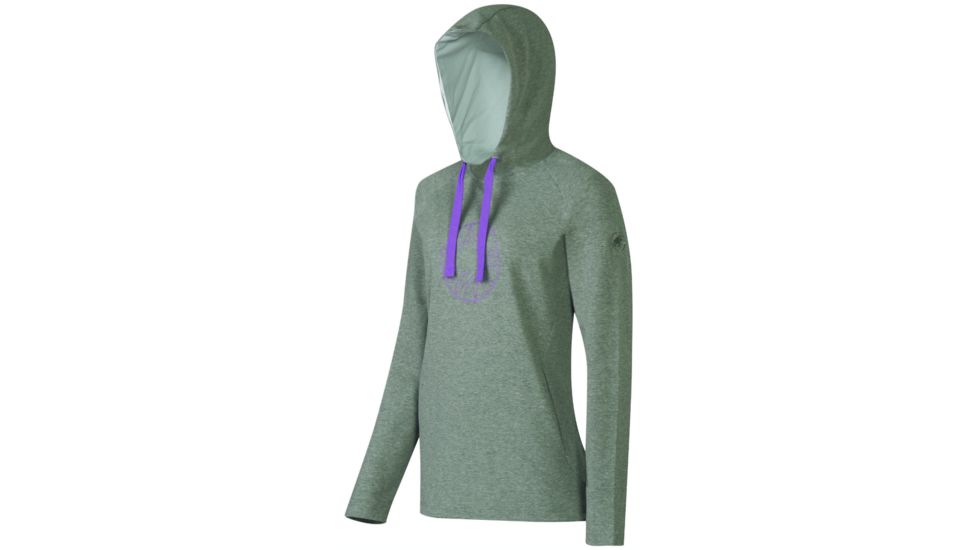Logo ML Hoody - Womens-Granit Melange/Lavender-Medium