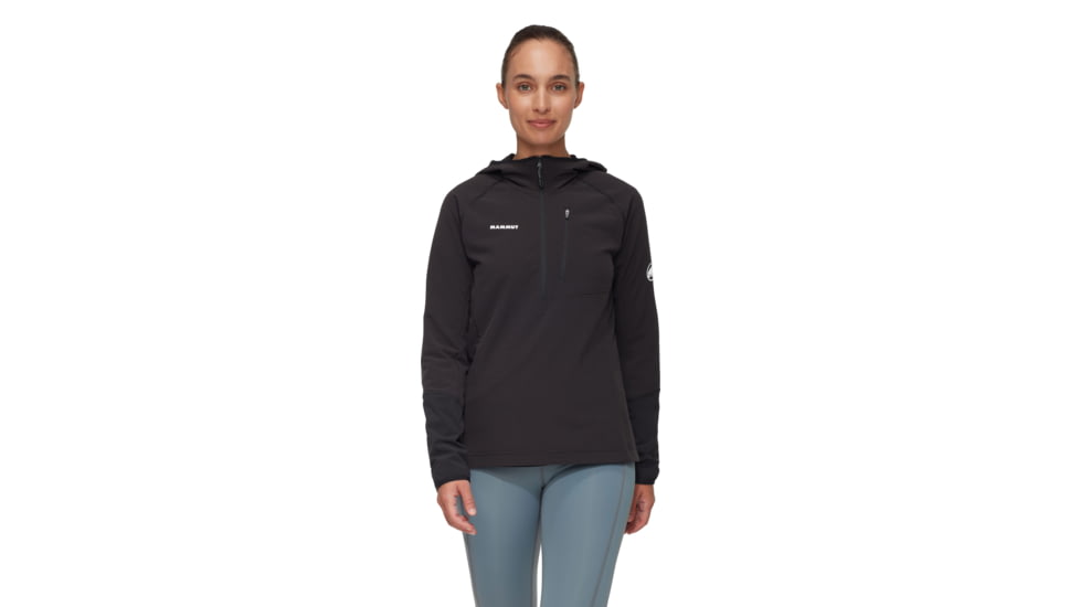 Mammut Madris Light ML Half Zip Hoody - Womens, Black, XS, 1014-06060-0001-112