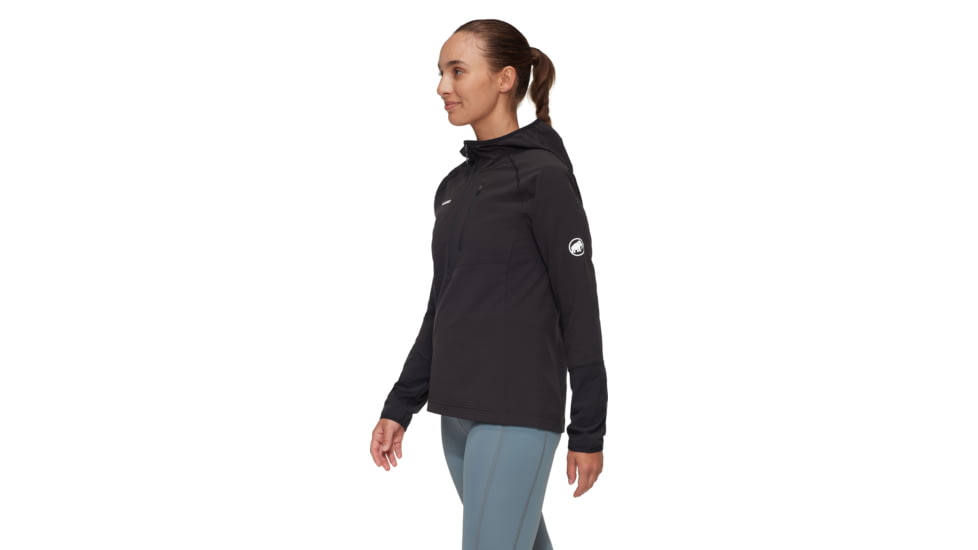 Mammut Madris Light ML Half Zip Hoody - Womens, Black, XS, 1014-06060-0001-112