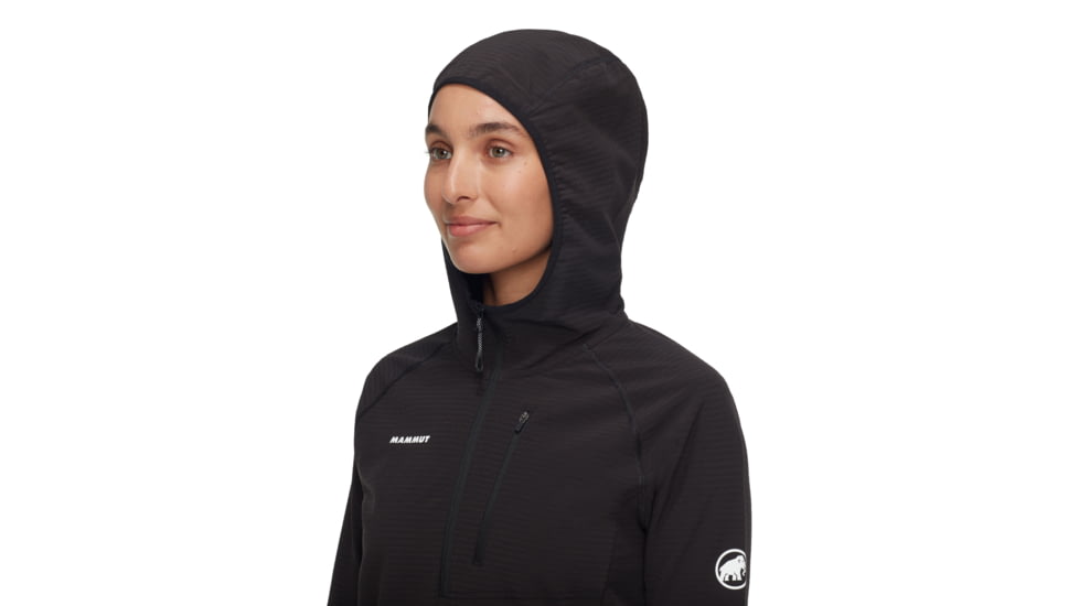 Mammut Madris Light ML Half Zip Hoody - Womens, Black, XS, 1014-06060-0001-112