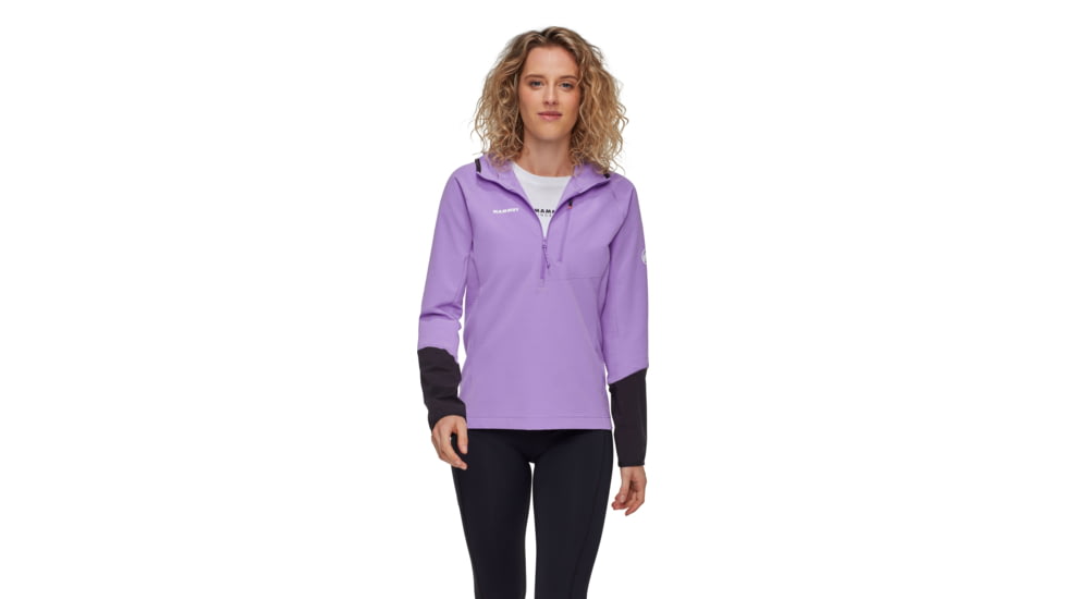 Mammut Madris Light ML Half Zip Hoody - Womens, Lavandin-Black, M, 1014-06060-6441-114