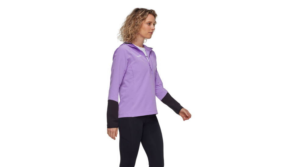 Mammut Madris Light ML Half Zip Hoody - Womens, Lavandin-Black, M, 1014-06060-6441-114