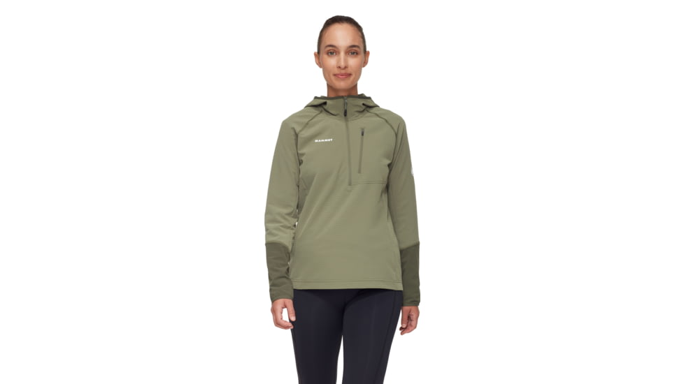 Mammut Madris Light ML Half Zip Hoody - Womens, Marsh-Dark Marsh, S, 1014-06060-40300-113