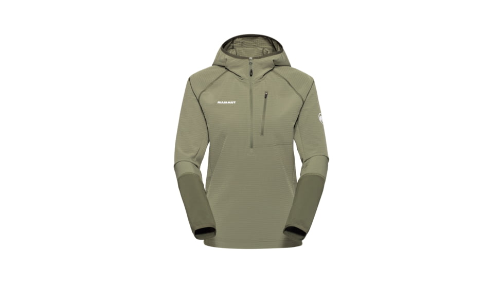 Mammut Madris Light ML Half Zip Hoody - Womens, Marsh-Dark Marsh, S, 1014-06060-40300-113