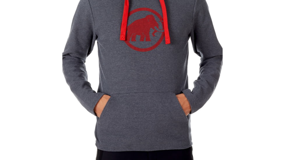 Mammut Logo ML Hoody - Men's, Phantom Melange, XXL, 1014-01381-00158-117