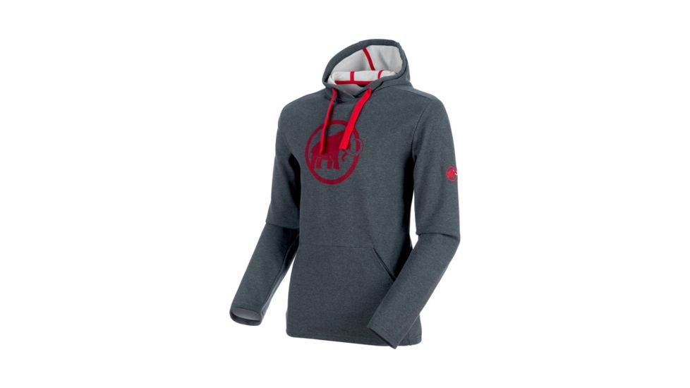 Mammut Logo ML Hoody - Men's, Phantom Melange, XXL, 1014-01381-00158-117