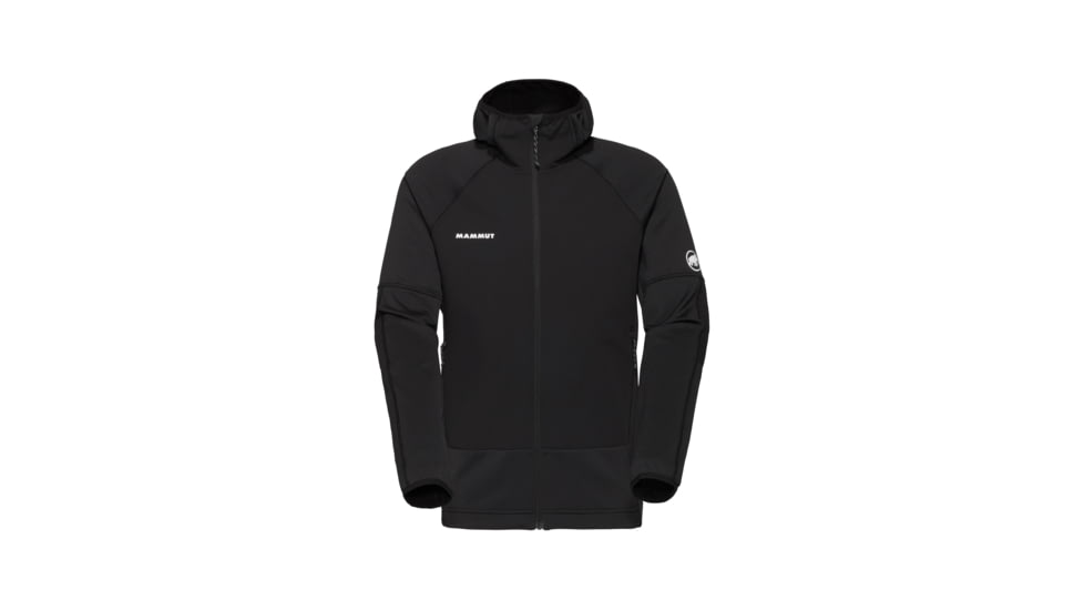 Mammut Massone ML Hooded Jacket - Mens, Black, S, 1014-06190-0001-113