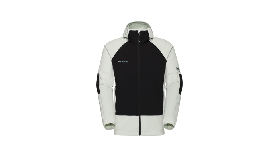 Mammut Massone ML Hooded Jacket - Mens, Silver Sage-Black, XXL, 1014-06190-1300-117