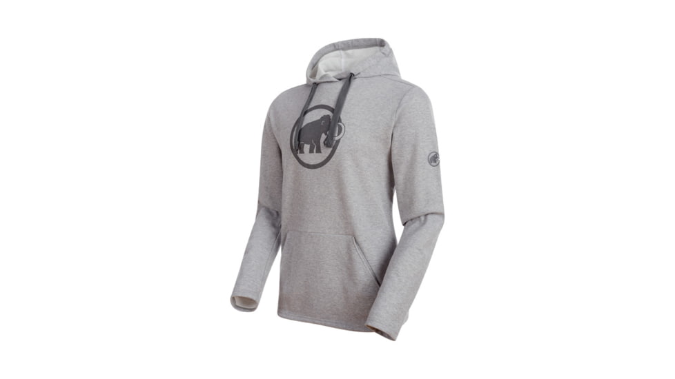 Mammut Mens Mammut Logo ML Hoody, Granit Melange-Titanium, L, 1014-01381-00095-115