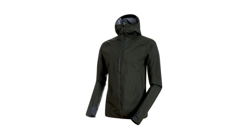 Mammut Mens Ultimate V Light SO Hooded Jacket, Graphite, 2XL, 1011-00120-0121-117