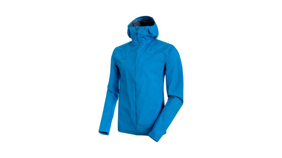 Mammut Mens Ultimate V Light SO Hooded Jacket, Imperial, Extra Large, 1011-00120-5528-116