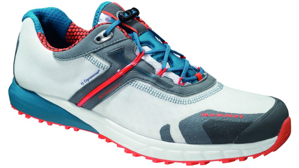 Mammut MTR 201 Dyneema Tech Low Trail Running Shoe - Men's-White/Dark Pacific-8-Medium