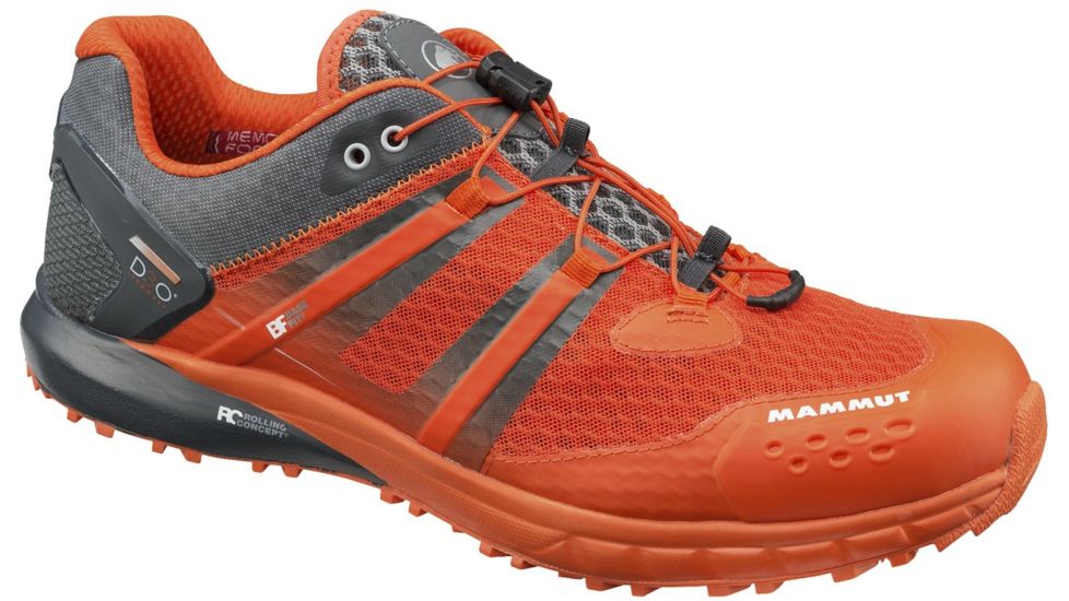 Mammut MTR 201-II Low Trail Running Shoe - Men's-Graphite/Dark Orange-Medium-11.5