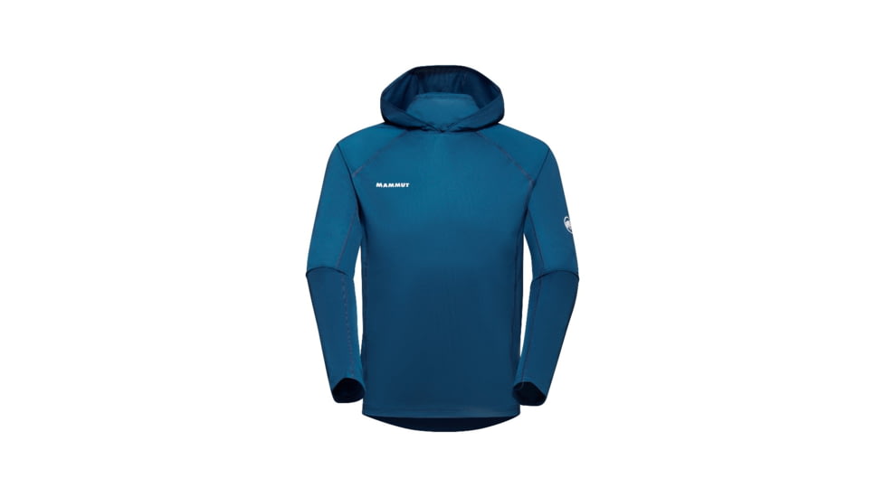 Mammut Selun FL Sun Hoodies - Mens, Deep Ice, Large, 1016-01420-50550-115