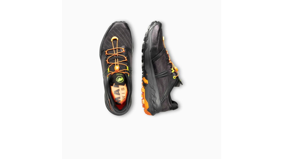 Mammut Sertig TR Low Running Shoes - Mens, Black-Dark Tangerine, 9, 3030-04940-00698-1090