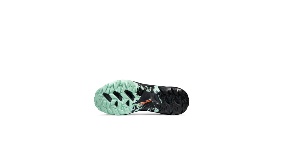 Mammut Sertig TR Low Running Shoes - Mens, Black-Neo Mint, US 7.5, 3030-04940-00733-1065