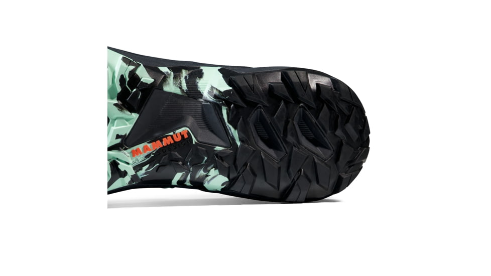 Mammut Sertig TR Low Running Shoes - Mens, Black-Neo Mint, US 7.5, 3030-04940-00733-1065
