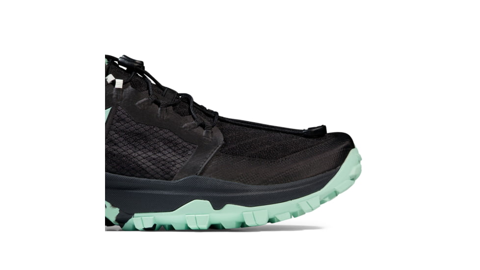 Mammut Sertig TR Low Running Shoes - Mens, Black-Neo Mint, US 7.5, 3030-04940-00733-1065
