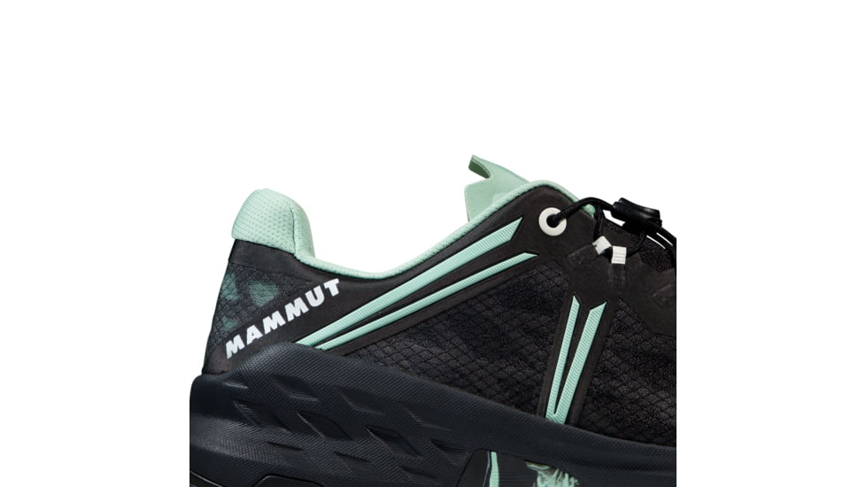 Mammut Sertig TR Low Running Shoes - Mens, Black-Neo Mint, US 7.5, 3030-04940-00733-1065