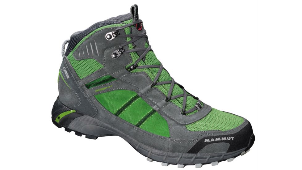 Mammut T Element Mid GTX Hiking Boot - Men's-Grey/Sherwood-Medium-8 US