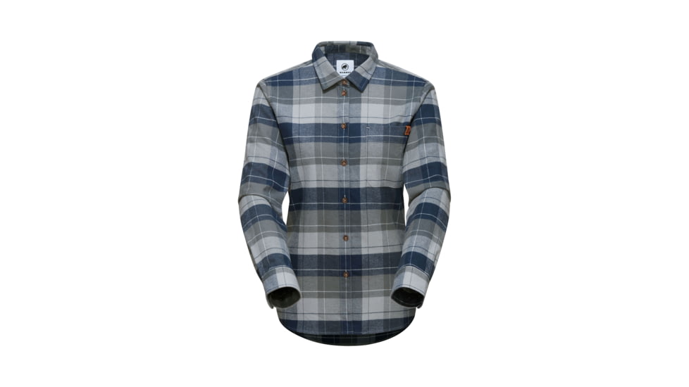 Mammut Trovat Longsleeve Shirt - Womens, Steel-Marine, L, 1015-01361-00735-115