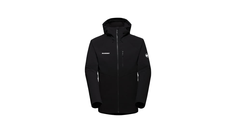 Mammut Ultimate Comfort SO Hooded Jacket - Mens, Black, Medium, 1011-01910-0001-114