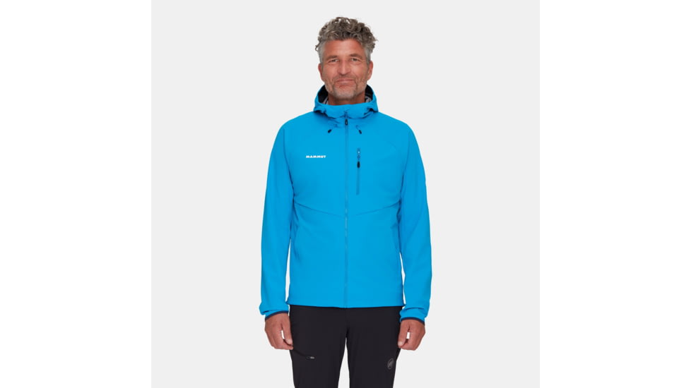 Mammut Ultimate Comfort SO Hooded Jacket - Mens, Glacier Blue, Large, 1011-01910-50589-115