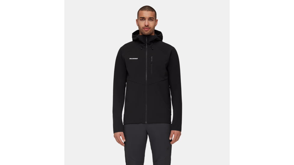 Mammut Ultimate Comfort SO Hooded Jacket - Mens, Black, Medium, 1011-02640-0001-114