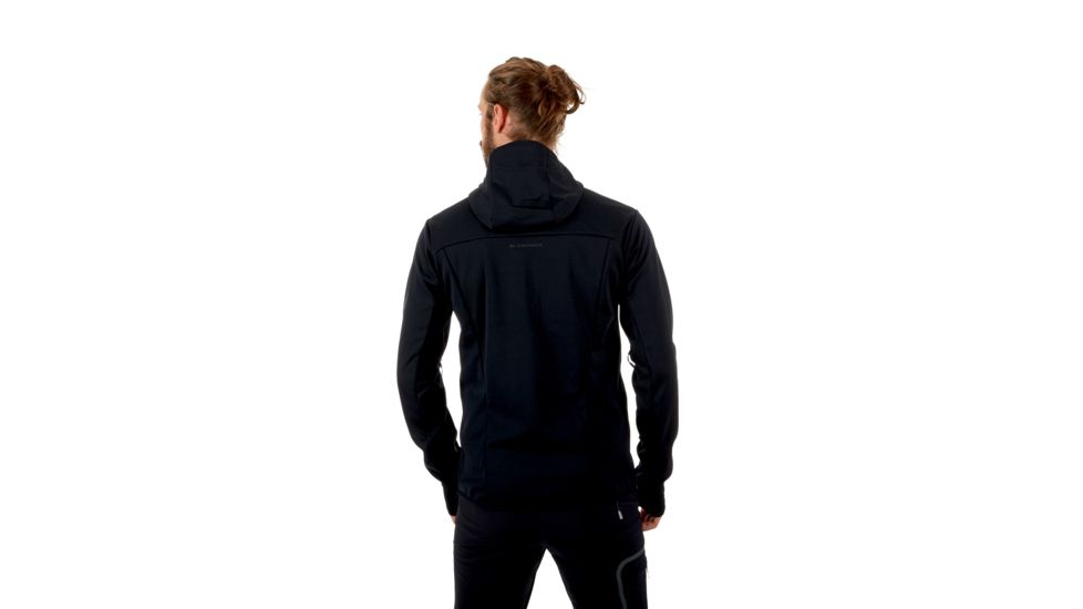 Mammut Ultimate V SO Hooded Jacket - Mens, Black/Black, Extra Large, 1011-00061-0052-116