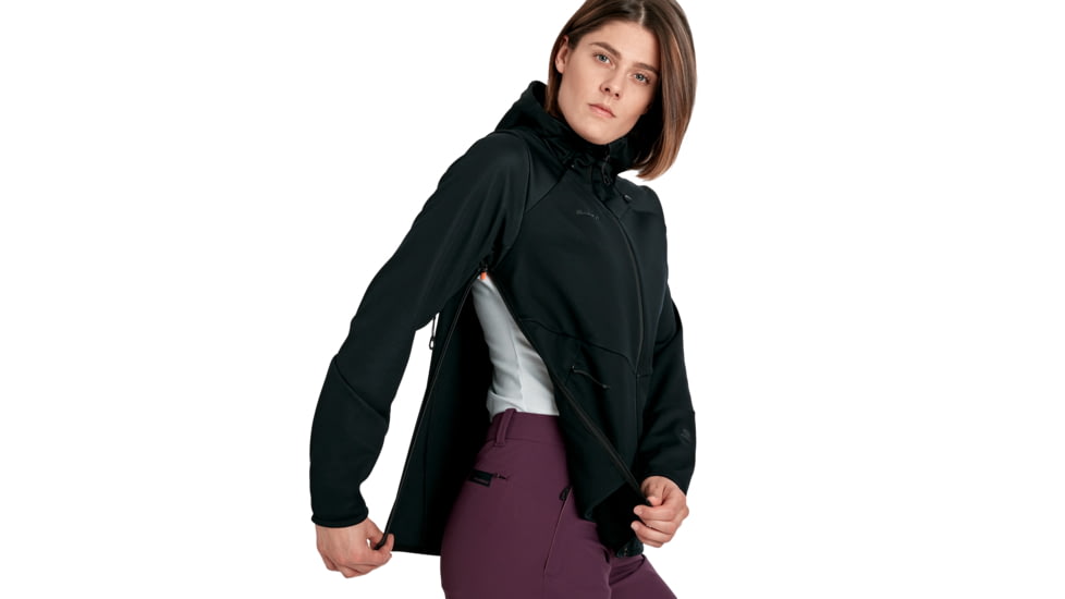 Mammut Ultimate VI SO Hooded Jacket - Womens, Black, Extra Small, 1011-01240-0001-112