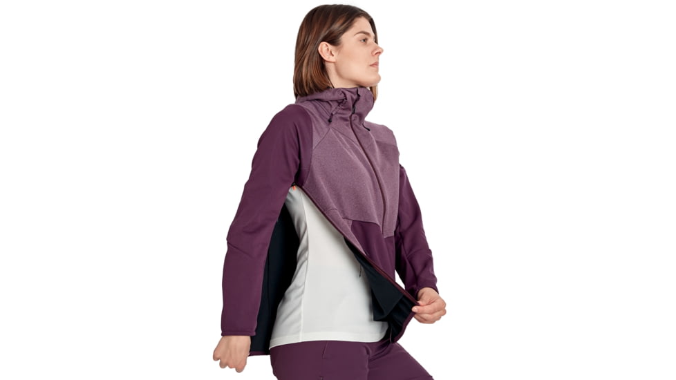 Mammut Ultimate VI SO Hooded Jacket - Women's, Blackberry/Blackberry Melange, Large, 1011-01240-6389-115