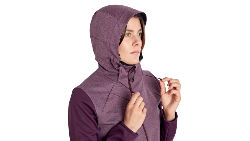 Mammut Ultimate VI SO Hooded Jacket - Women's, Blackberry/Blackberry Melange, Large, 1011-01240-6389-115