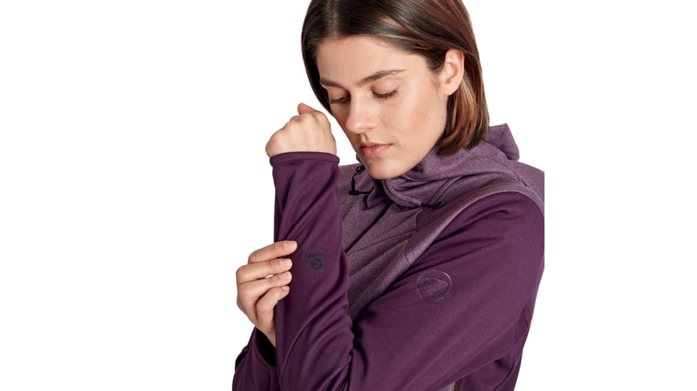 Mammut Ultimate VI SO Hooded Jacket - Women's, Blackberry/Blackberry Melange, Large, 1011-01240-6389-115
