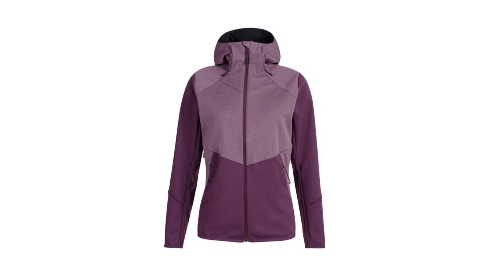 Mammut Ultimate VI SO Hooded Jacket - Women's, Blackberry/Blackberry Melange, Large, 1011-01240-6389-115