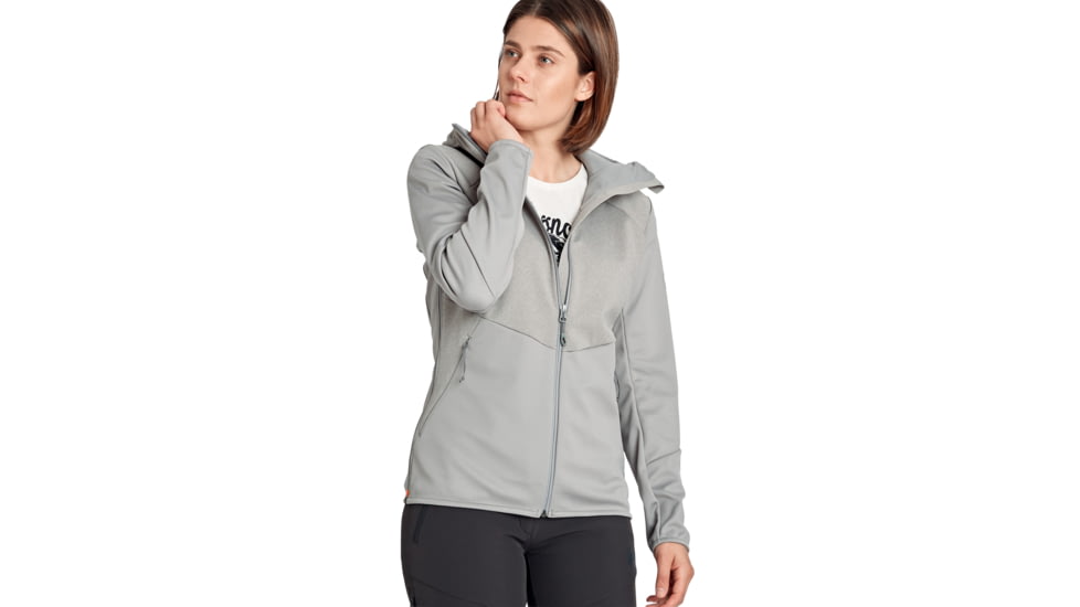 Mammut Ultimate VI SO Hooded Jacket - Womens, Granit/Granit Melange, Medium, 1011-01240-00481-114